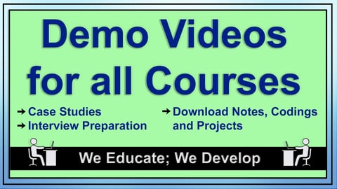 Demo Videos for All Courses