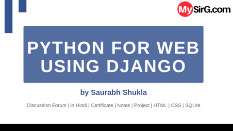 Python for Web using Django