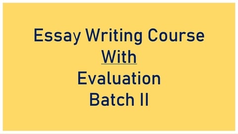 Essay batch 07 picture